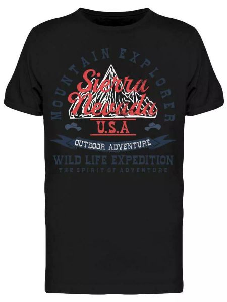 

sierra nevada mt. explorer tee men's -image by shutterstock, White;black