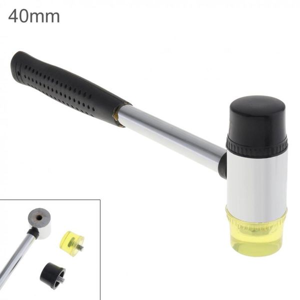 

hand tools 40mm rubber hammer double faced work glazing window nylon with round head and non-slip handle diy tool