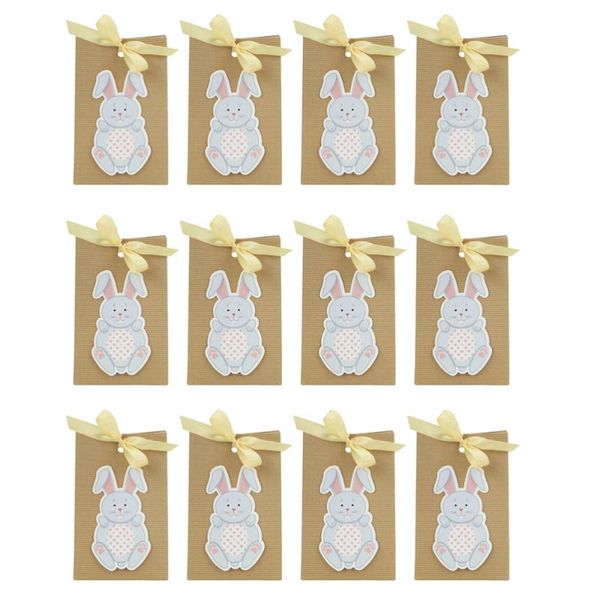 

12pcs adorable gift box easter kraft paper wrapping boxes wrap