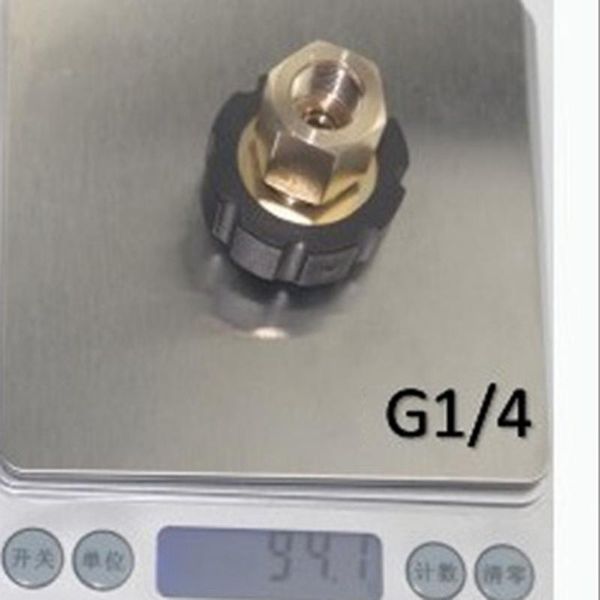 

watering equipments 1pc/set adapters m22/14mm female x 1/4\" male pressure washer adaptor for karcher copper high quality