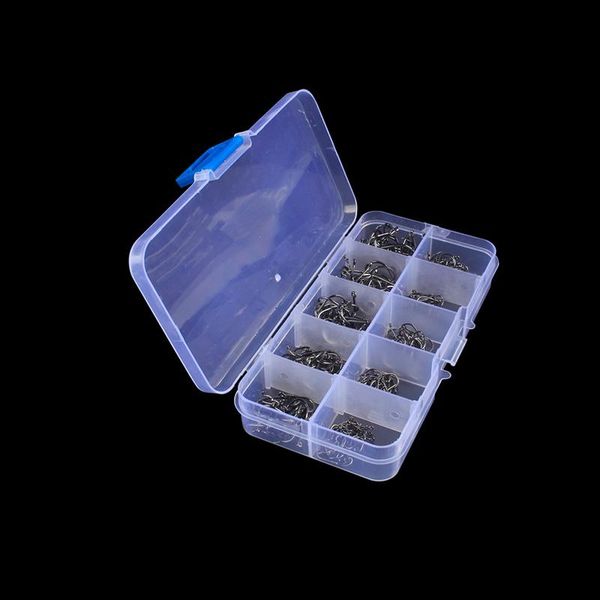 

100-500pcs/box high carbon steel fishing hooks mixed size barbed jig hook carp head for accessories