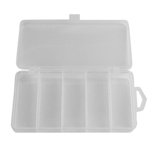 

fishing accessories 5 compartments storage case box pvc lure spoon hook bait tackle