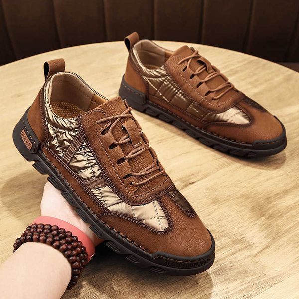 

men's leather shoes 2021 spring fashion personalized street casual large 48 thick soled