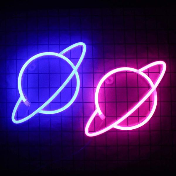

strings led universe planet decorative light creative night pendant neon