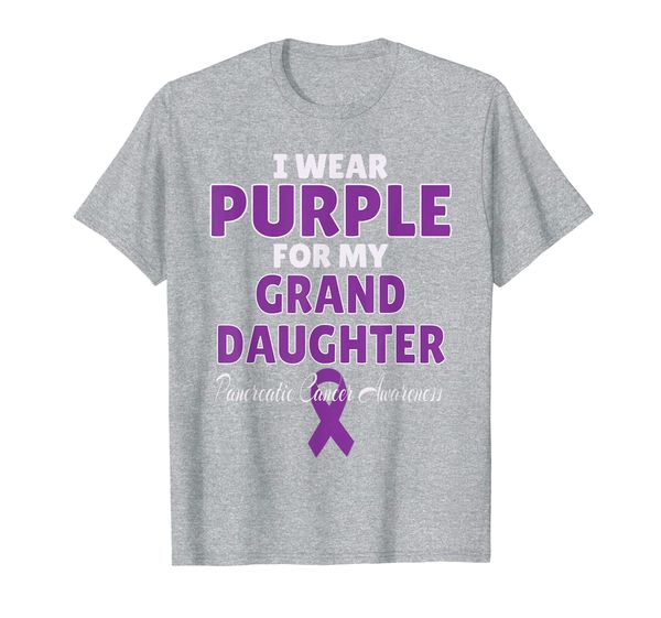 

Pancreatic Cancer Awareness I Wear Purple For Grand Daughter T-Shirt, Mainly pictures