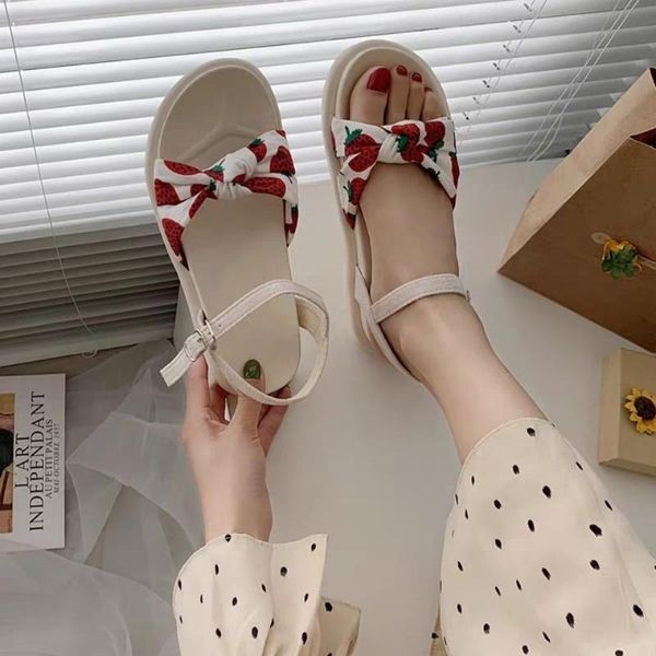 

sandals women shoes for flat summer 2021 kawaii beach platform casual arrival, Black