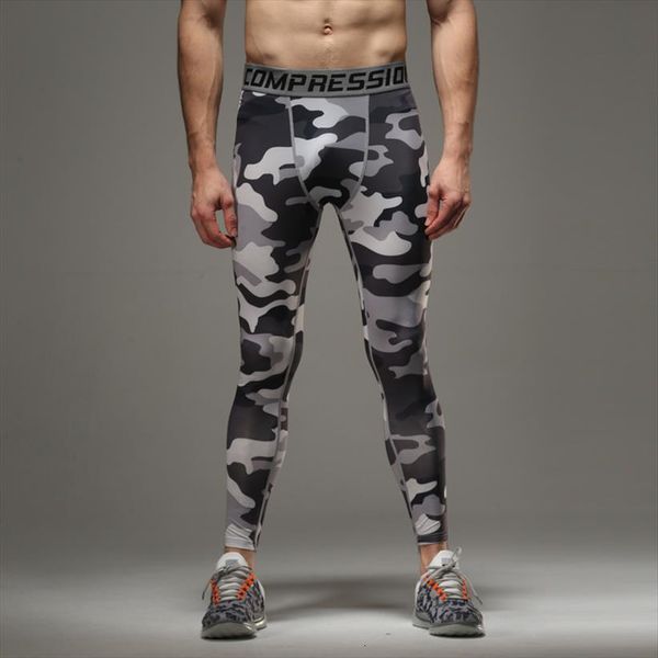 

high elasticity compression fitness legging women pant casual camouflage bodybuilding male joggers pants skinny leggings, Black