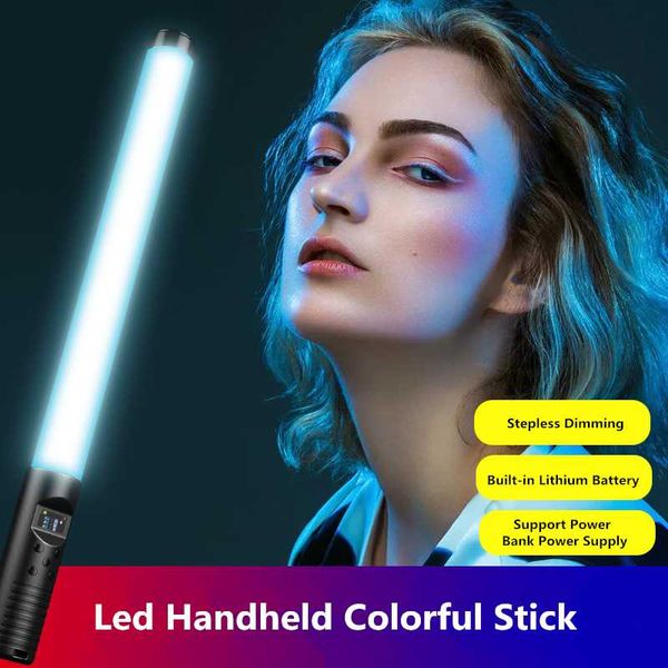 

lamp wand handheld led light with tripod stand pographic video lights rechargeable pography lighting stick for youtube flash heads