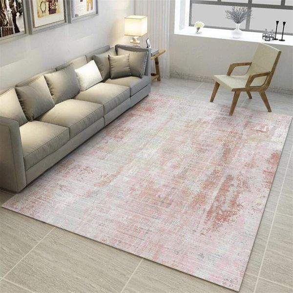 

carpets abstract ink living room bedroom kitchen bedside carpet fashionable simple modern girl powder gray floor mat