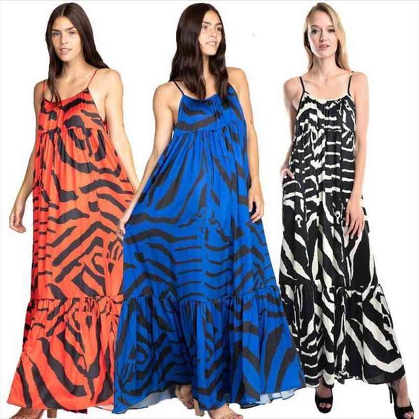 

summer women black and white color print dress causal long floor dresses women beach dresses, Black;gray