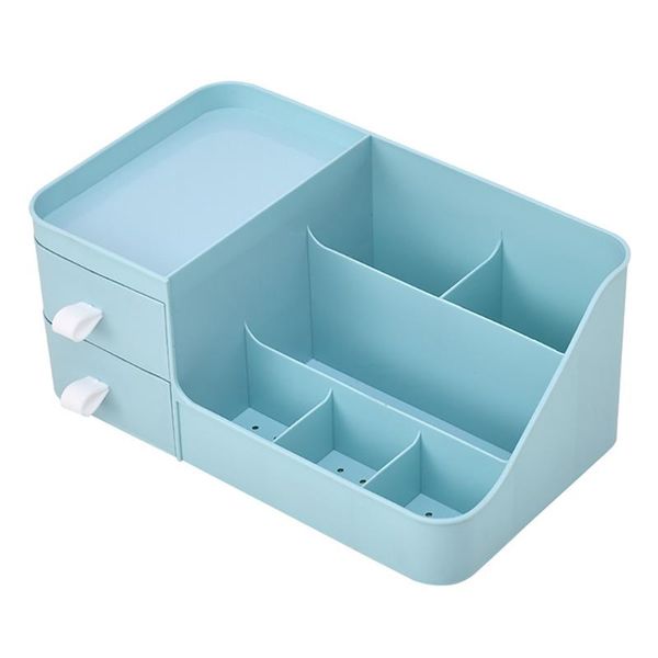 

storage boxes & bins bedroom makeup box dual drawer 7 grid home display deskcosmetic jewelry organizer tidy bathroom space saving pp