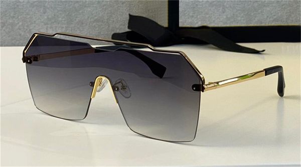 

new fashion design sunglasses 00381 square metal half frame shield lens generous and popular style outdoor uv400 protective eyewear, White;black