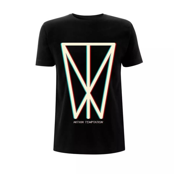 

within temptation glitch licensed men t-shirt, White;black