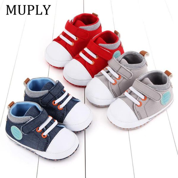

first walkers 2021 fashion baby boys girls canvas sneakers leather sports crib soft walker shoes for 0-18month