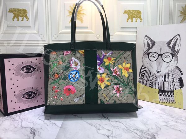 

2021 fashion brand luxury shopping tote bag designer handbag flower design with wallet women's my good life bags