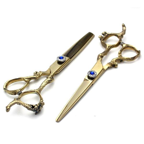 

professional hair scissors dragon 440c material cut cutting salon scissor makas barber shears hairdressing scissors1