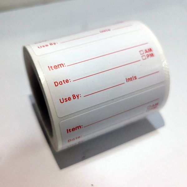 

500pcs/roll prep data labels 1x2inch kitchen storage adhesive stickers gift wrap