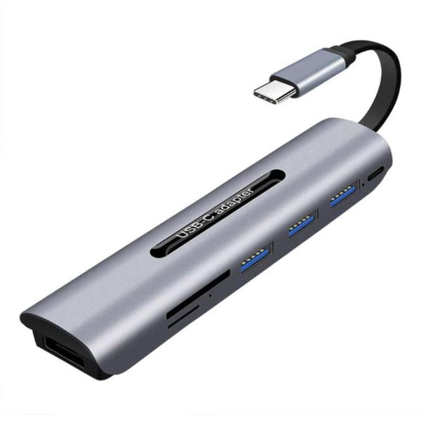 

hubs usb-c multifunctional hub type-c 7-in-1 converter extension dock for book huawei mate 10\20 p20 s8 s9 9