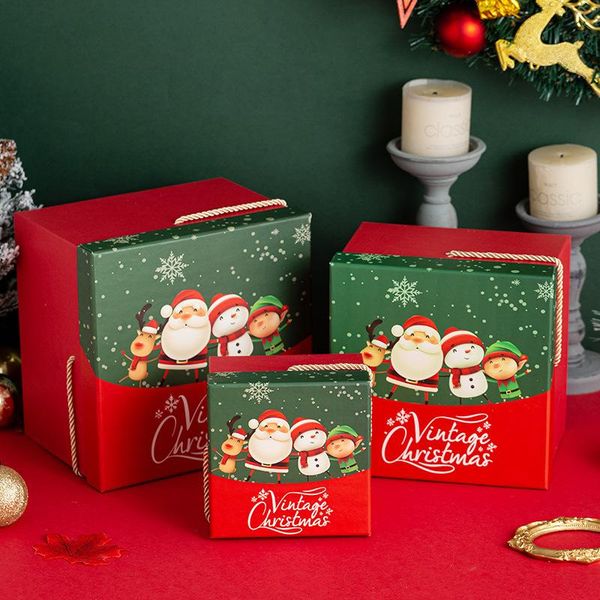 

gift wrap creative christmas apple box eve fruit square packaging