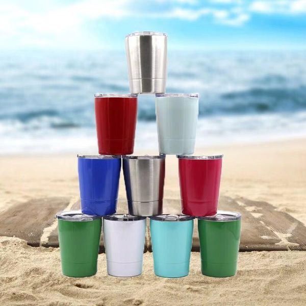 

water bottles creative 8oz insulated milk cup 304 stainless steel outdoor male and female straw customization