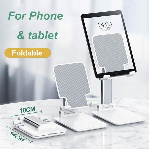 

cell phone mounts & holders universal foldable tablet holder stand for ipad samsug s20 s10 angle height adjustable desk support