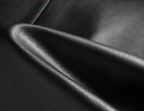 

men's leather & faux 2021 sheepskin coat spring autumn genuine jacket men blazer windbreaker jackets fsbaq..1707 kj2296, Black