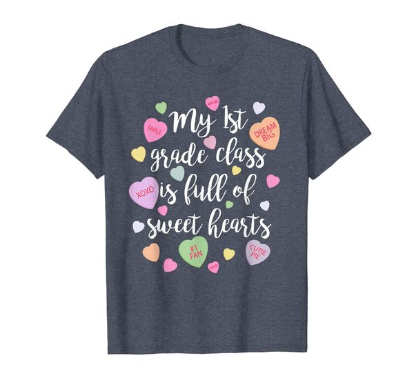 

valentines day 1st grade teacher gift t-shirt sweet hearts, White;black