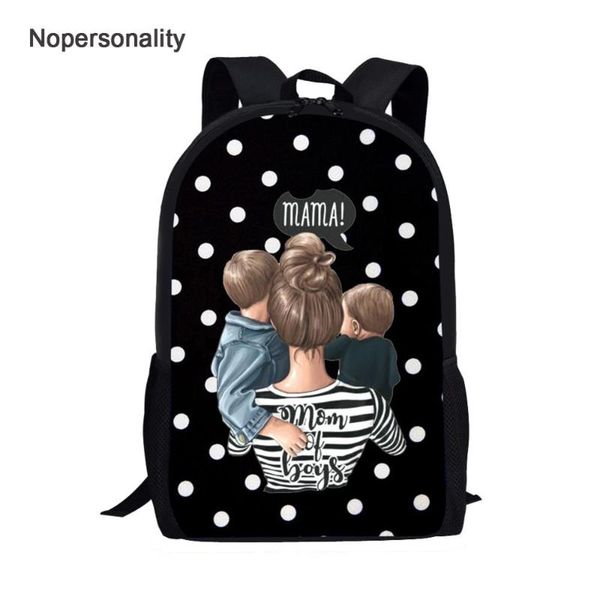 

school bags nopersonality cute super mama print bag for teenager girls cartoon chilren kids bookbag princess mom bookbags