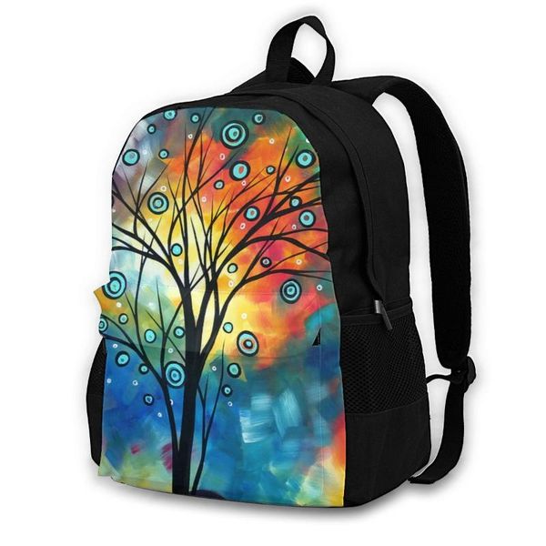 

backpack rust backpacks aesthetic polyester running print bags