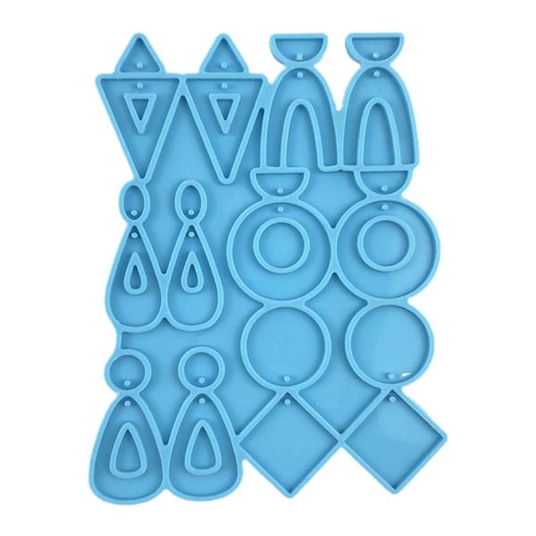

jewelry pouches, bags earrings epoxy resin ear studs dangle casting silicone mould diy crafts pendants making tool, Pink;blue