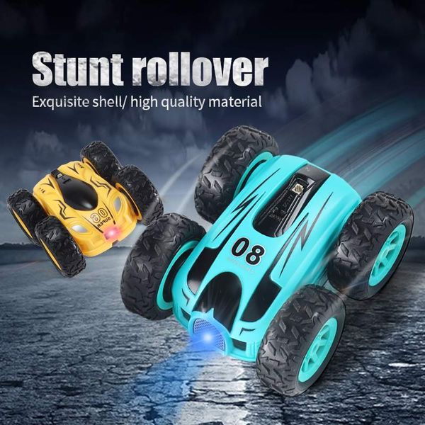 

2.4G 4CH RC Car Drift Stunt Double-sided Stunt Car Rock Crawler Roll Car 360 Degree Roll Spinning Flip Kids Robot RC Cars Toys