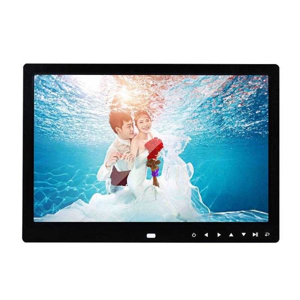 

digital po frames po 12 inch hd frame 1280x800 picture multi-media music video player remote control mp3 mp4 alarm clock holder