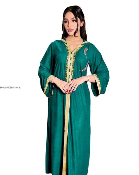

ethnic clothing 2021 ramadan abayas for women abaya dubai muslim hooded dress jalabiya caftan marocain turkish evening gown islam, Red