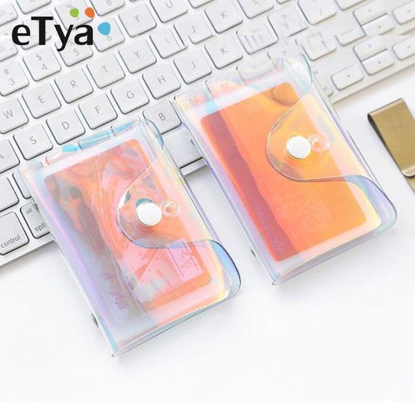 

card holders women laser transparent case men's pvc business holder organizer travel girl's passport cover wallet purse bag, Brown;gray