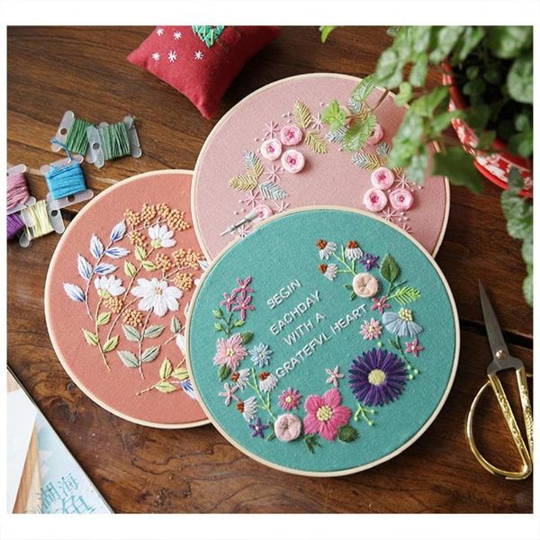 

other arts and crafts 3pcs hand embroidery tool set three-dimensional diy kit