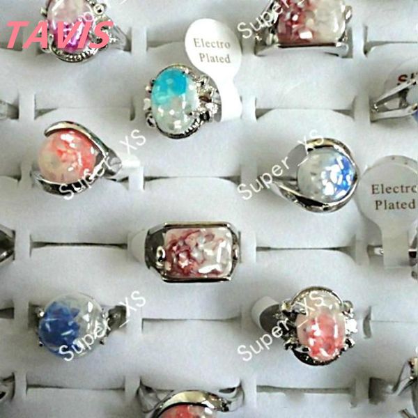 

tavis titanium steel crystal silver plated rings abalone alloy shell design new wholesale lots jewelry ring full diamond titanium steel ring