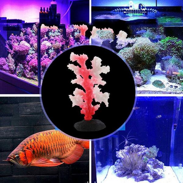 

decorations artificial coral water plant ornament fish aquarium plastic tank landscape decor #cl3