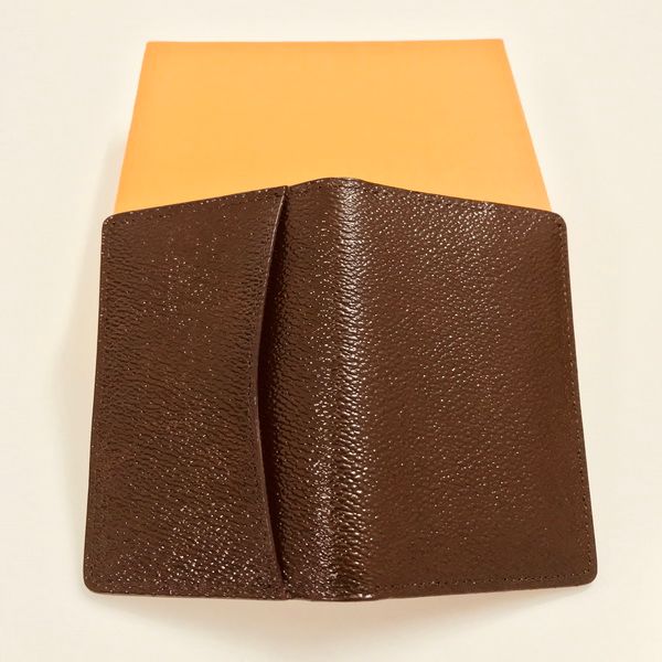 

m60502 designer france luxury pocket organizer card holder mono gran canvas brown white checkered canvas fast shipping good quality, Brown;gray