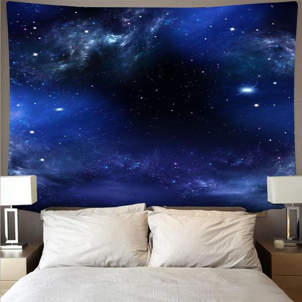 

tapestries mysterious universe space starry sky large art tapestry wall hanging beach towel polyester fiber blanket yoga