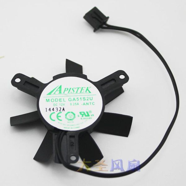 

fans & coolings apistek ga51s2u power logic dc 12v 0.25a diameter45mm 2-wire server cooler fan hole pitch 39*39*39mm