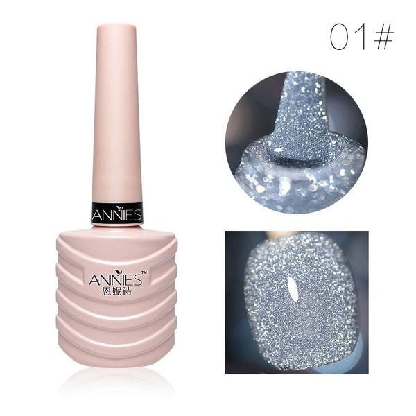 

nail gel polish explosion diamond 10ml art glue model uv crystal extension lasting accesorios tslm1, Red;pink