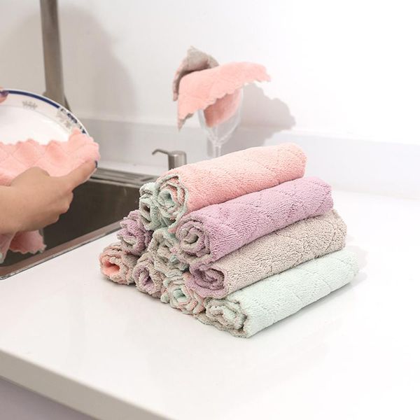 

cleaning cloths double-sided strong soft kitchen household dishes cloth smd66