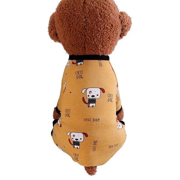 

dog apparel pet printed jumpsuit small chihuahua clothes cotton pajamas coat for dogs cats super soft puppy costume]