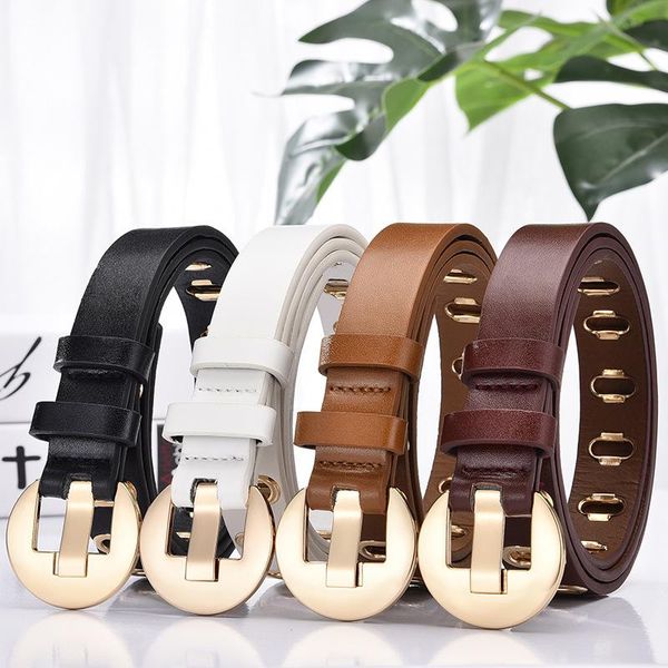 

belts leather for women luxury designer brand belt female buckle ladies strap students, Black;brown