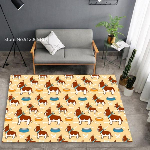 

carpets lovely kawaii dog floor carpet 3d print cartoon pet dogs rug living room bedroom bedside mat home entrance doormats
