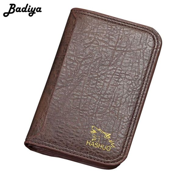 

wallets men wallet vintage pu leather short clutch bag multi slots holder for travel male trifold coin purse 2021 luxury, Red;black