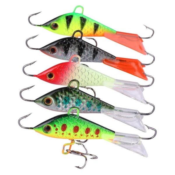 

fishing hooks ice jigs with treble hook single for walleye winter lures jigging