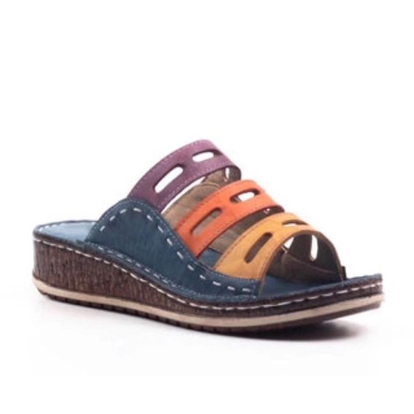 

summer women's sandals color matching open toe casual shoes platform wedge skateboard beach slippers, Black