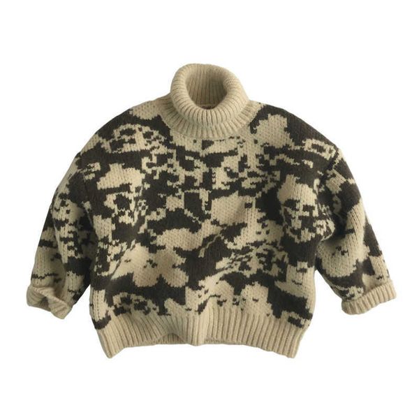 Modelli di maglione per bambini Vestito Abbigliamento per bambini Maglione pullover a maniche lunghe per ragazze Tendenza di maglione letterario per ragazzi e ragazze 210701