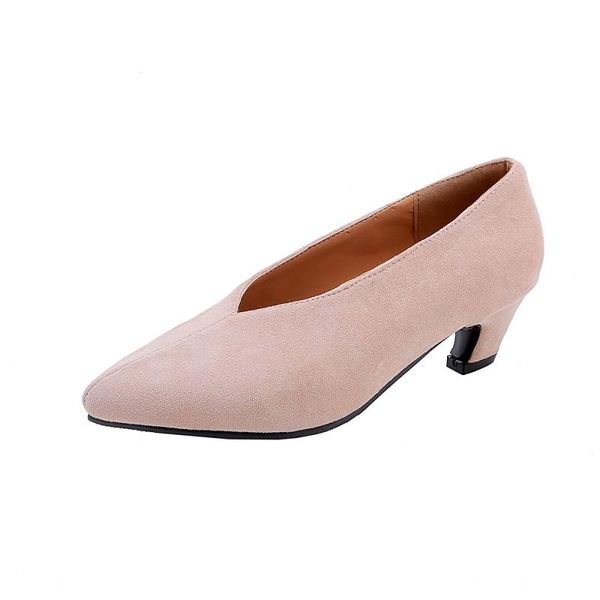 

dress shoes big size pointed shallow mouth single ladies high heels women woman pumps, Black